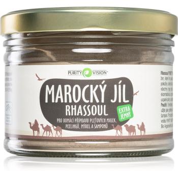 Purity Vision Rhassoul argilă marocana pentru prepararea măștilor faciale, a exfoliantelor, a săpunurilor și a șampoanelor 450 g