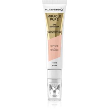 Max Factor Miracle Pure corector cremos împotriva ridurilor și a cearcănelor întunecate culoare 01 Rose 10 ml