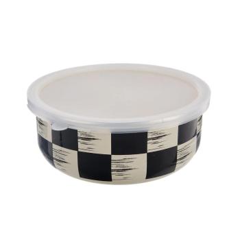 Orion Bol emailat cu capac UH Chessboard Lem ,dia. 17 cm