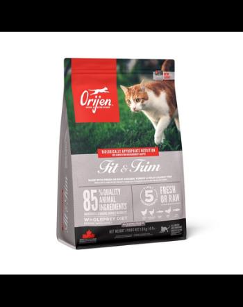 ORIJEN Fit &amp; Trim Cat Hrana uscata pentru pisici adulte predispuse la supraponderabilitate, cu pui 1.8 kg