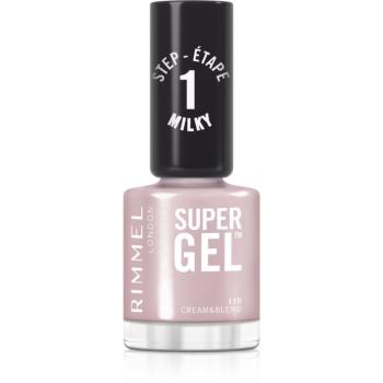Rimmel Super Gel gel de unghii fara utilizarea UV sau lampa LED culoare 110 Cream & Blend 12 ml
