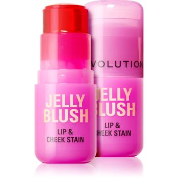Makeup Revolution Jelly Blush blush stick buze si obraz culoare Strawberry Pink 5.5 g
