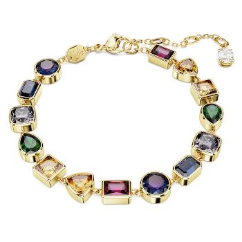 Swarovski Brățară placată cu aur cu zirconi colorați Imber 5662925
