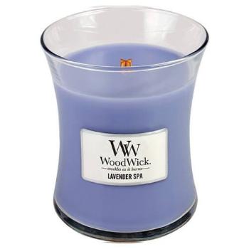 WoodWick Lumânare parfumată Lavender Spa 275 g