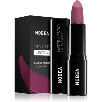 NOBEA Day-to-Day Matte Lipstick ruj mat culoare Plum purple #M15 3 g