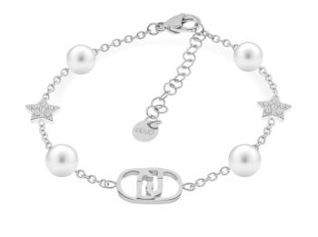 Liu Jo Brățară din oțel cu cristale și perle sintetice Fashion LJ2634