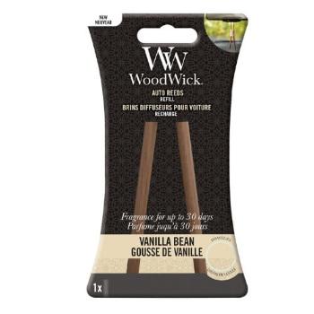 WoodWick Bețișoare de rezervă aromate pentru mașină Vanilla Bean(Auto Reeds Refill)