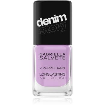 Gabriella Salvete Denim Story lac de unghii cu rezistenta indelungata culoare 07 Purple Rain 11 ml