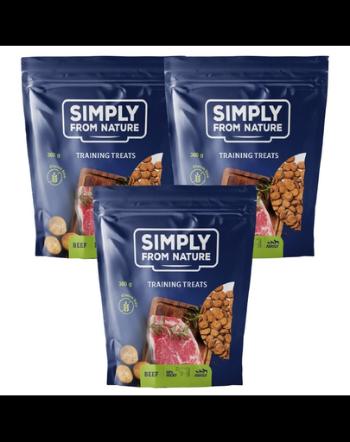 SIMPLY FROM NATURE Training Treats recompense pentru caini, cu vita 3 x 300 g