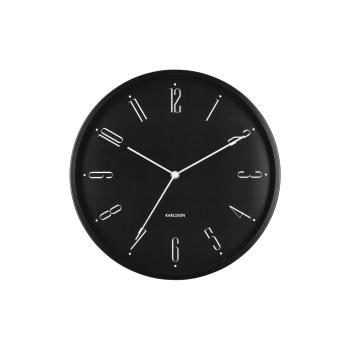 Karlsson 5988BK ceas de perete design negru, dia.30 cm