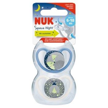 NUK Cumlík Space Night 6-18m 2 ks