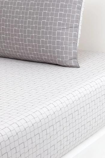 Lacoste pamut gumis lepedő L BLOCK Greige 160 x 200 cm szürke