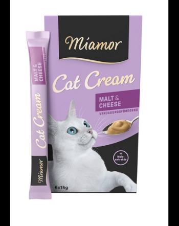 MIAMOR Cat Cream Recompensa crema pisici, cu malt si branza 6 x 15 ml