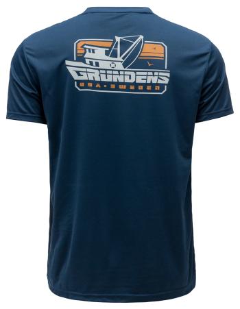 Grundéns tričko commercial boat ss tech tee blue abbys - l