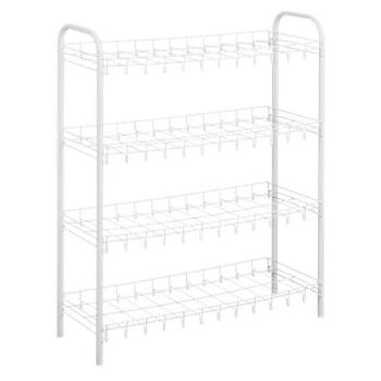 Metaltex Shoe cipőtartó, 4 polcos, 64x23x80, fehér MX365504