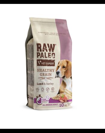 VETEXPERT RAW PALEO Heathy Grain Adult Lamb 10 kg sac hrana caine, cu miel