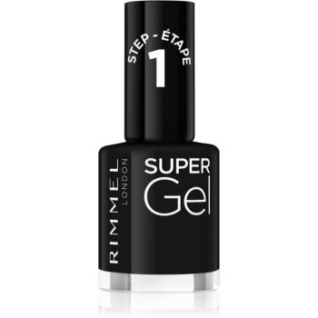 Rimmel Super Gel gel de unghii fara utilizarea UV sau lampa LED culoare 070 Black Obsession 12 ml