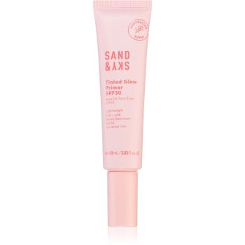 Sand & Sky Tinted Glow Primer SPF 30 védő és tonizáló folyadék arcra SPF 30 60 ml