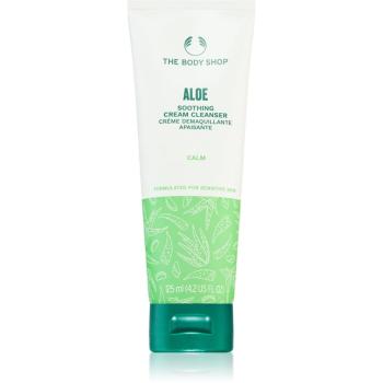 The Body Shop Aloe Soothing Cream Cleanser lapte pentru curatare pentru netezirea pielii 125 ml