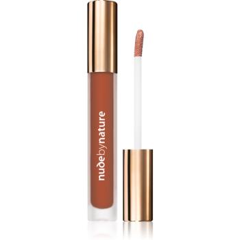 Nude by Nature Satin Liquid Lipstick ruj cremos cu finisaj satinat culoare 08 Sienna 3,75 ml