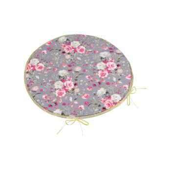 Bellatex Pernă de scaun Adéla rotundă netedă Floriroz trandafir 40 x 40 cm