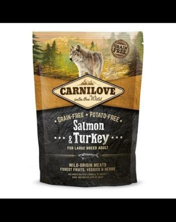 CARNILOVE Adult Large Breed hrana uscata caini adulti de rase mari, somon si curcan 1,5 kg