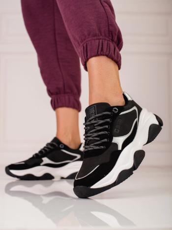 Pantofi de sport unic pentru femei negru fără toc