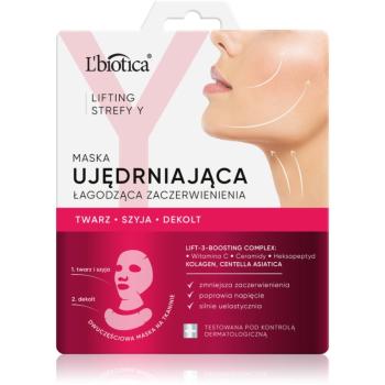 L’biotica Lifting Y Zone masca cu efect de lifting si fermitate pentru fata si decolteu 1 buc
