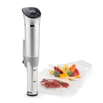 Klarstein Quickstick Flex, Sous-Vide, 1300 W, 3D circulator, IPX7, timer, 0 - 95 °C, argintiu