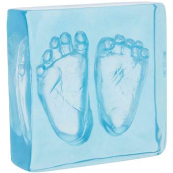 Dooky Crystal Memories DeLuxe 3D Frame Handprint & Footprint set de mulaj pentru amprentele bebelușului 1 buc