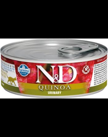 N&amp;D Cat quinoa urinary, pentru pisici cu probleme ale tractului urinar, 80 g