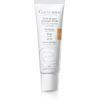 Avène Couvrance makeup lichid SPF 20 culoare 2.5 Beige 30 ml