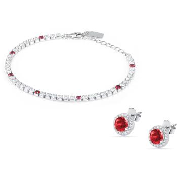 La Petite Story Set elegant de bijuterii cu zirconi Kit LPS20AWV01(brățară, cercei)