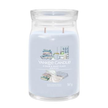 Yankee Candle Lumânare aromatica Signature sticla mare A Calm & Quiet Place 567 g