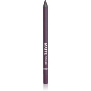 Gosh Matte eyeliner khol cu efect matifiant culoare 019 Dusty Violet 1.2 g