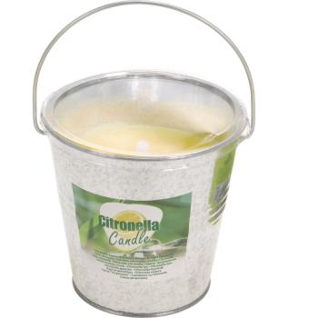 Lumânare repelentă Citronella, în recipient  din tablă, 160 grame