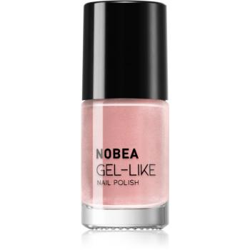 NOBEA Metal Gel-like Nail Polish lac de unghii cu efect de gel culoare Shimmer pink N#77 6 ml