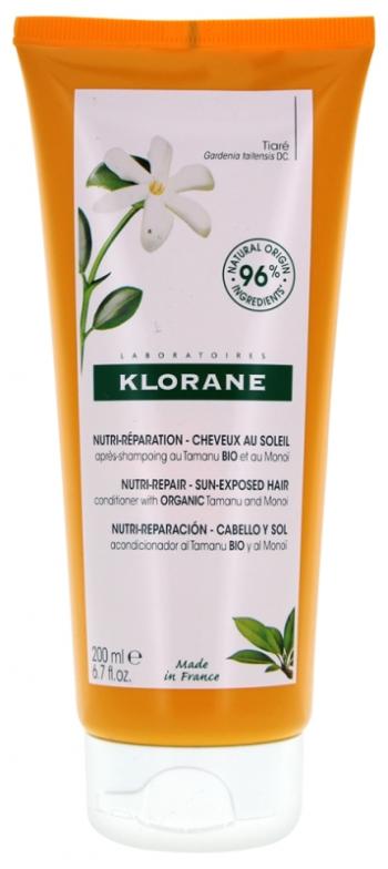 Klorane Balsam pentru părul expus la soare Bio Tamanu și Monoi (Conditioner) 200 ml