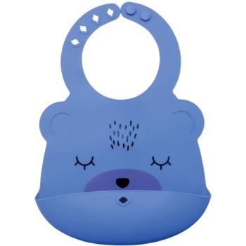 Tiny Twinkle Silicone Roll-up Bibs bavețică Indigo Bear 4m+ 1 buc