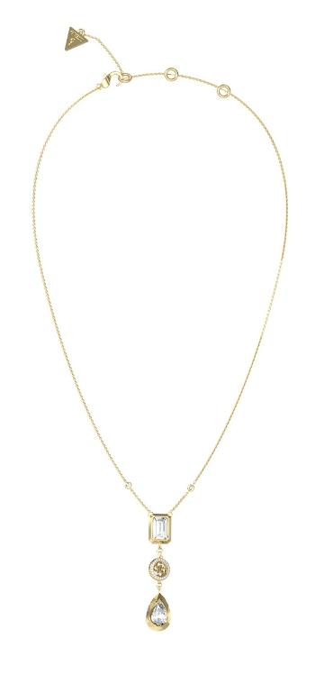 Guess Colier elegant placat cu aur 4G Light JUBN05234JWYGT/U