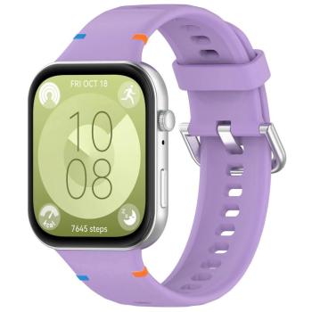 WAVY Silikónový remienok pre Huawei Watch Fit 4 / Fit 4 Pro fialový