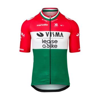 
                         Tricou de ciclism cu mânecă scurtă - REPLICA VISMA HUNGARIAN CHAMP 2025 
                