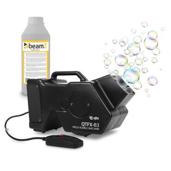 QTX QTFX-B3, Mega Bubble Machine, mașină de făcut bule de săpun, set, 1,8 litri + 1 litru de lichid