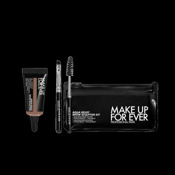 Make Up For Ever Cremă pentru sprâncene Aqua Resist Brow Sculptor Kit 25 Ashy Brown