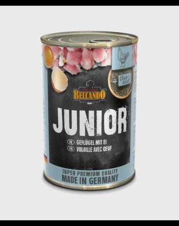 BELCANDO Super Premium hrana umeda pentru juniori, cu pui si oua, 400 g