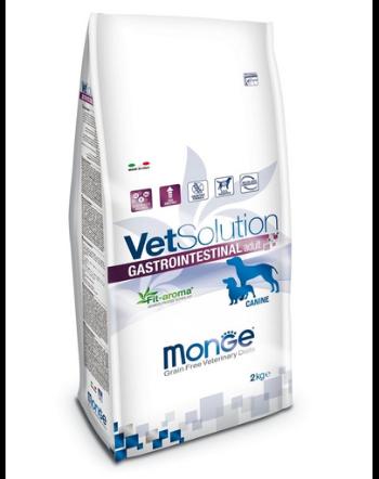 MONGE Vet Solution Dog Gastrointestinal hrană uscată dietetică pentru câini cu probleme gastrointestinale 2 kg