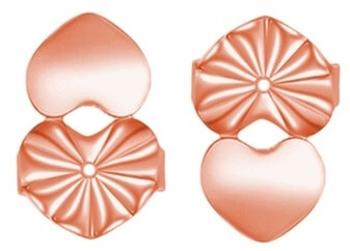 Troli Închidere la modă pentru cercei 2 bucăți MASIVE SECURITY - 1 pereche Rose Gold
