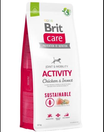 BRIT Care Dog Sustainable Activity Chicken &amp; Insect Hrana uscata caini, cu pui si insecte 12 kg