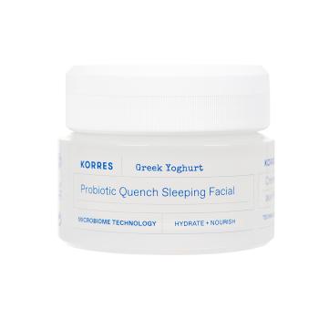 Korres Cremă de noapte hidratantă cu probiotice Greek Yoghurt (Probiotic Quench Sleeping Facial) 40 ml