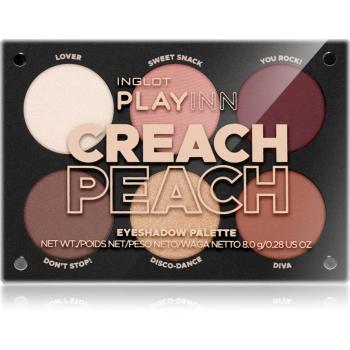 Inglot PlayInn Eyeshadow Palette paletă cu farduri de ochi culoare Creach Peach 7,4 g